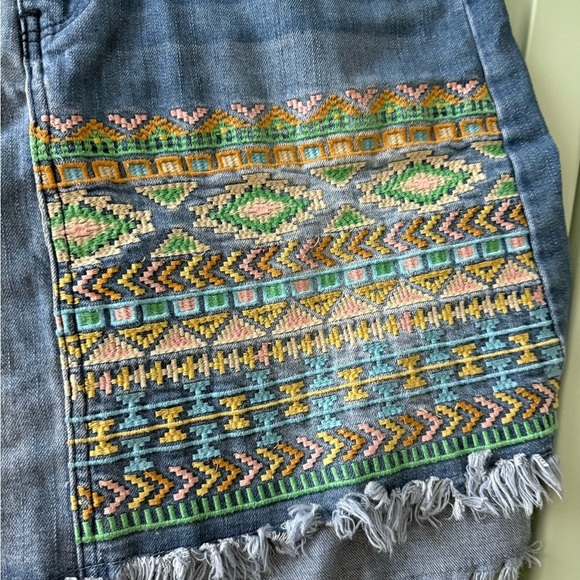 Hydraulic Soho High Rise Denim Skirt Vintage Southwestern Y2K size 10 - Picture 6 of 15
